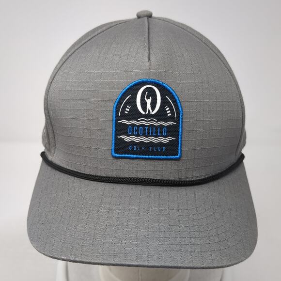 Ocotillo Golf Club Snapback 5 Panel Cap Gray One Size Adjustable Rope Pukka - Picture 2 of 10